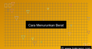 ilustrasi cara menurunkan berat